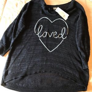 New York and company “love” tunic.